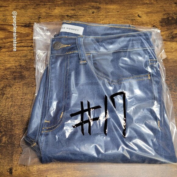 Flying Monkey Jeans 29 Skinny High Rise Soft Comfort Stretch Modal Medium Dark - Picture 11 of 11